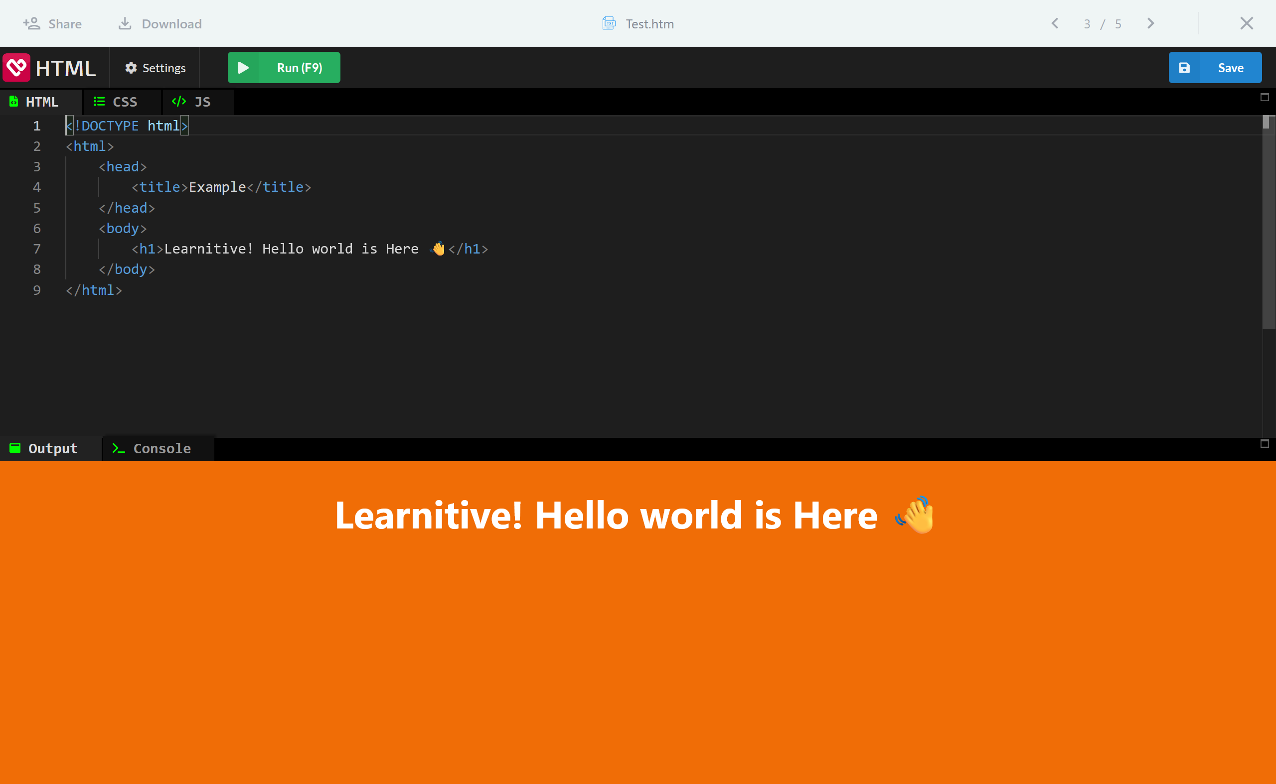 Learnitive-Codepen